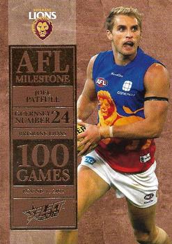 2012 Select AFL Champions - Milestone Game Foils #MG5 Joel Patfull Front